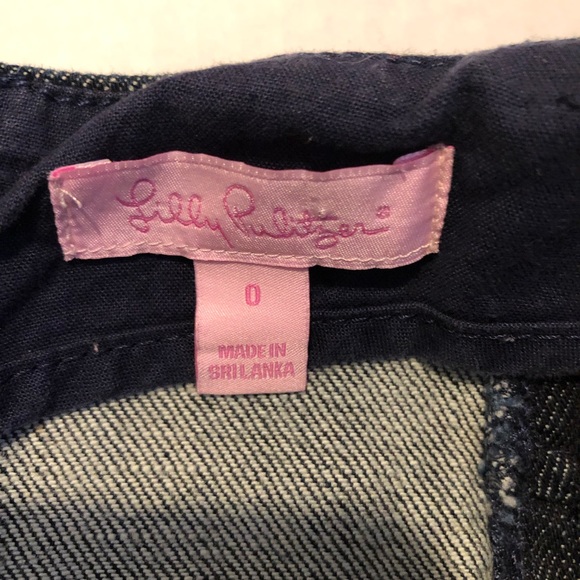 Lilly Pulitzer denim skirt size 0 - Picture 3 of 8